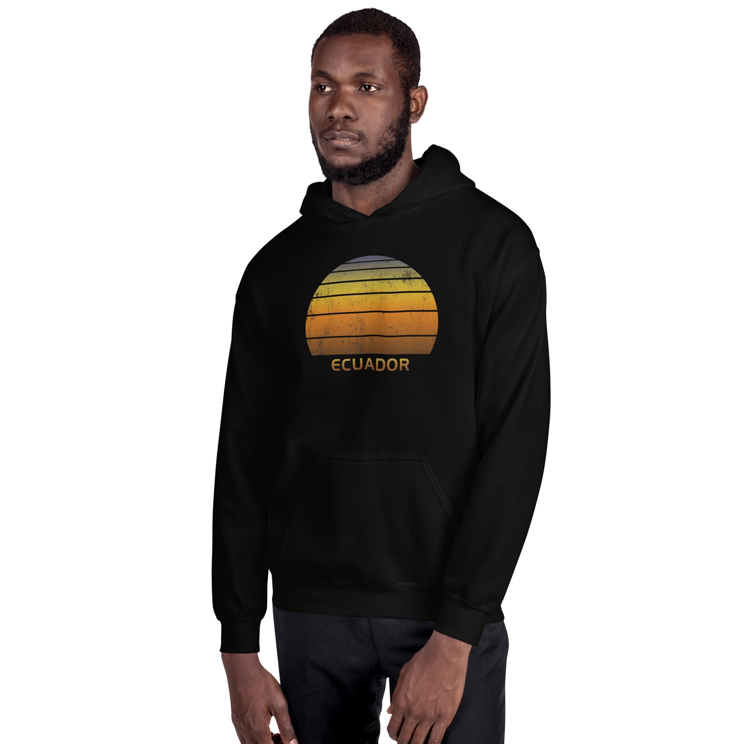 Retro Ecuador Vintage Sunset Vacation Souvenir Unisex Hoodie Top Sweatshirt