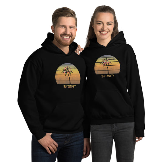 Retro Sydney Australia Christmas Vacation Souvenir Sunset Unisex Hoodie Top Sweatshirt