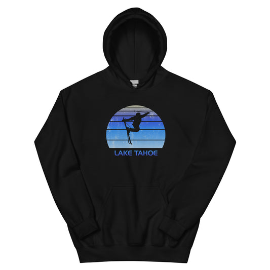 Retro Lake Tahoe California Ski Fan Skiing Vintage Unisex Hoodie Top Sweatshirt