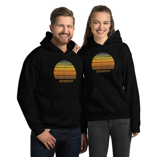 Retro Germany Vintage Sunset Vacation Souvenir Unisex Hoodie Top Sweatshirt