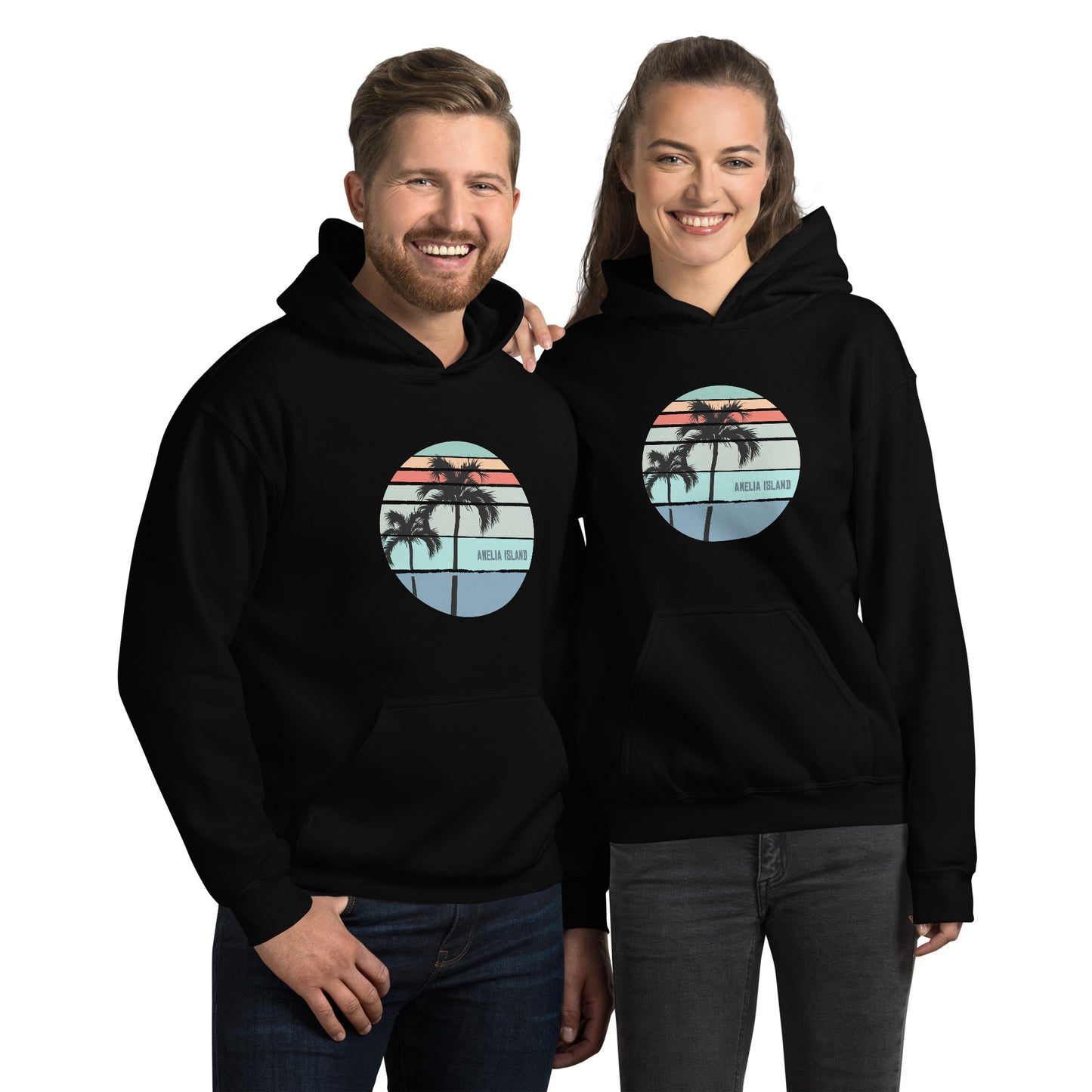 Amelia Island Florida Artistic Vacation Souvenir Unisex Hoodie Top Sweatshirt