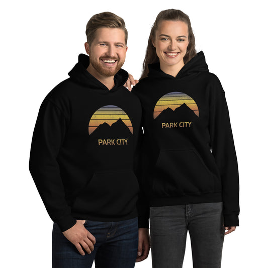 Retro Park City Utah Ski Fan Unisex Hoodie Top Sweatshirt