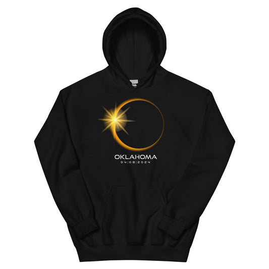Oklahoma 2024 Eclipse Souvenir April 8 Keepsake Solar Unisex Hoodie Top Sweatshirt