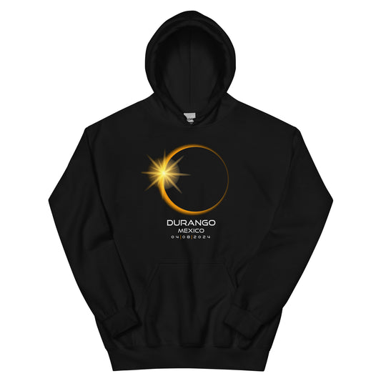 Durango Mexico 2024 Eclipse Souvenir Memento Unisex Hoodie Top Sweatshirt
