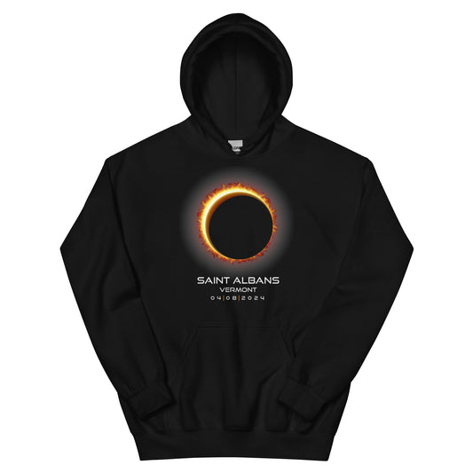 2024 Saint Albans Vermont Eclipse Memento Souvenir April 8 Solar Unisex Hoodie Top Sweatshirt