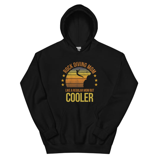 Cool Retro Rock Diving Fan Mom Mother Funny Slogan Unisex Hoodie Top Sweatshirt