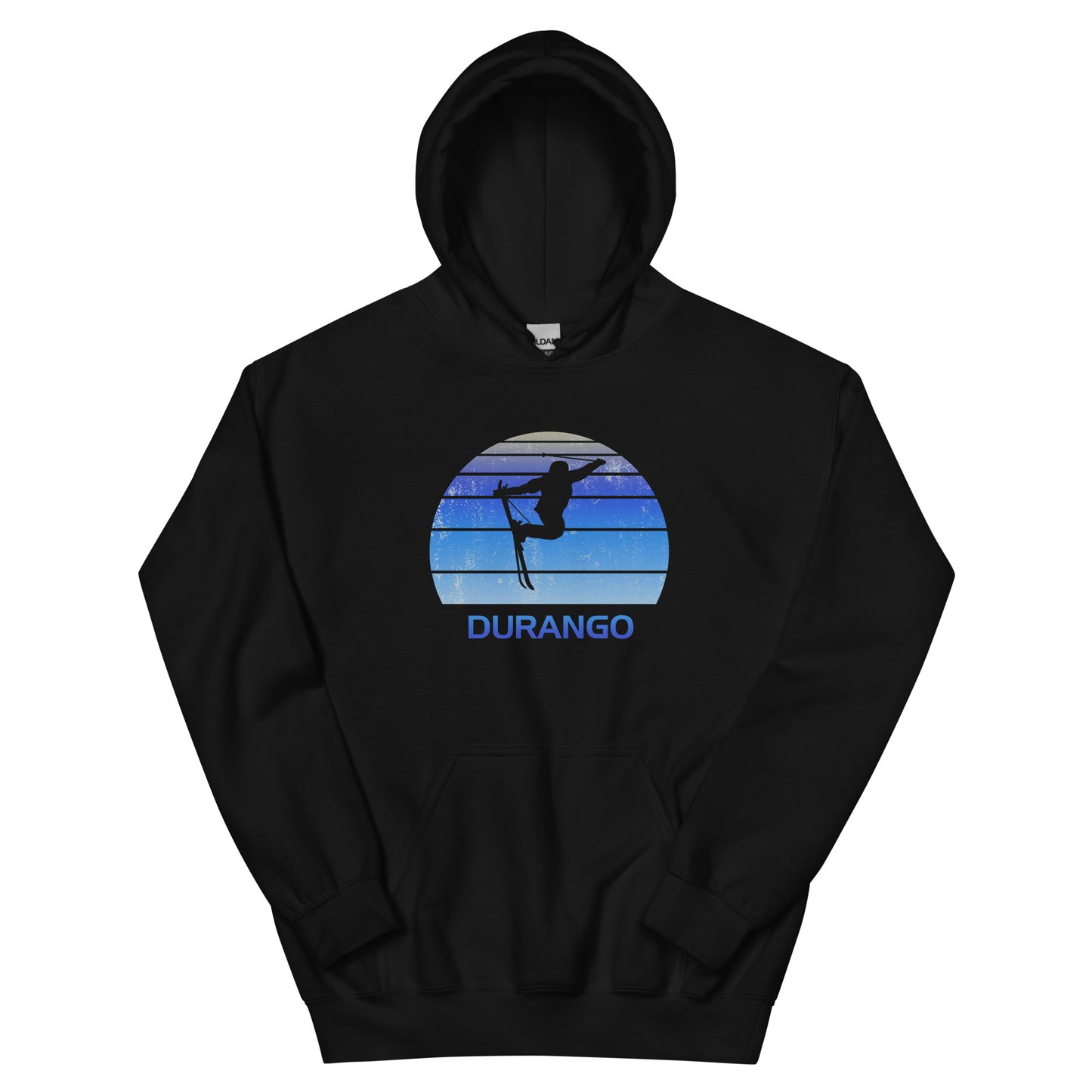 Retro Durango Colorado Ski Fan Skier Gift Skiing Vintage Cool Unisex Hoodie Top Sweatshirt