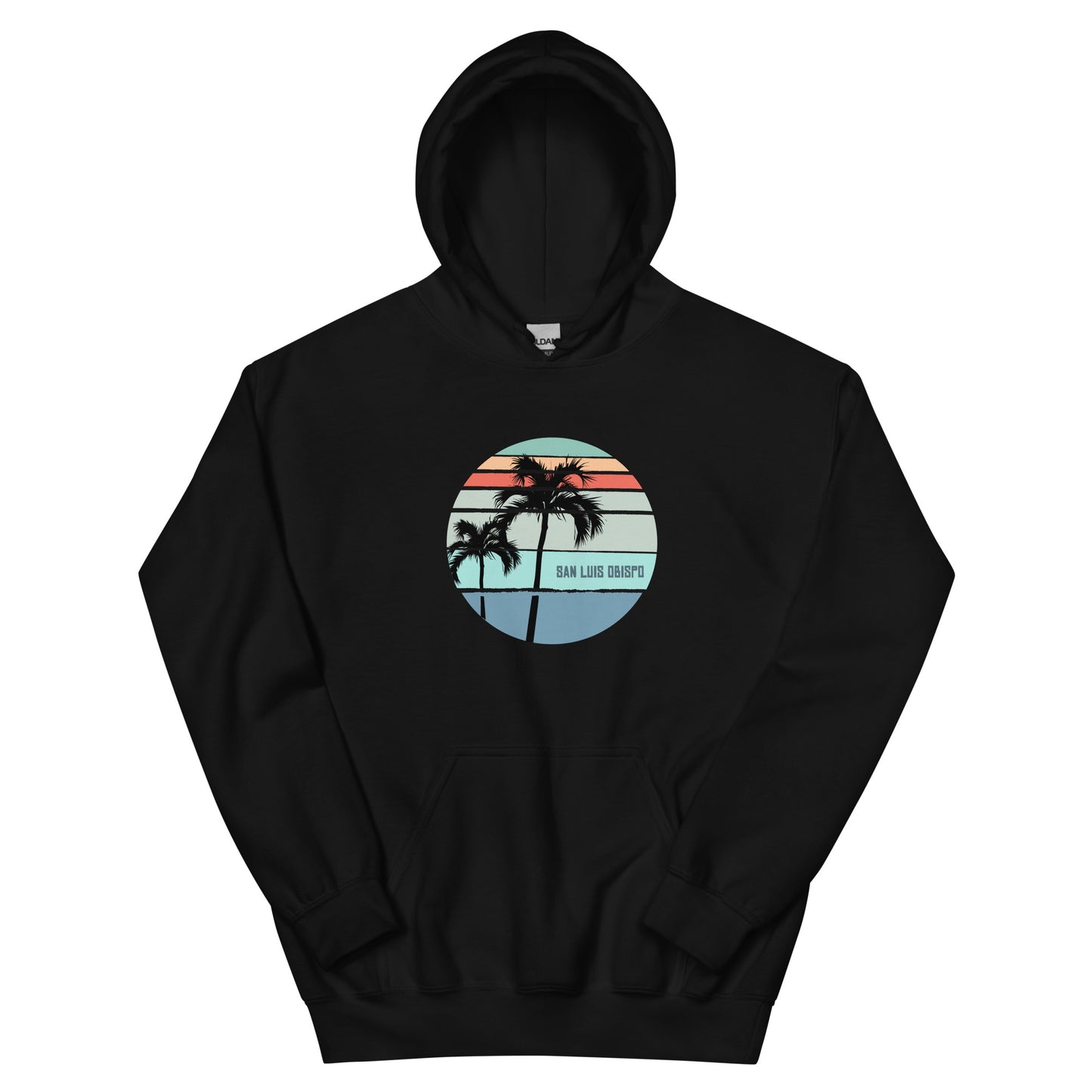 Cool San Luis Obispo California Unisex Hoodie Top Sweatshirt Palm Tree Vacation Souvenir