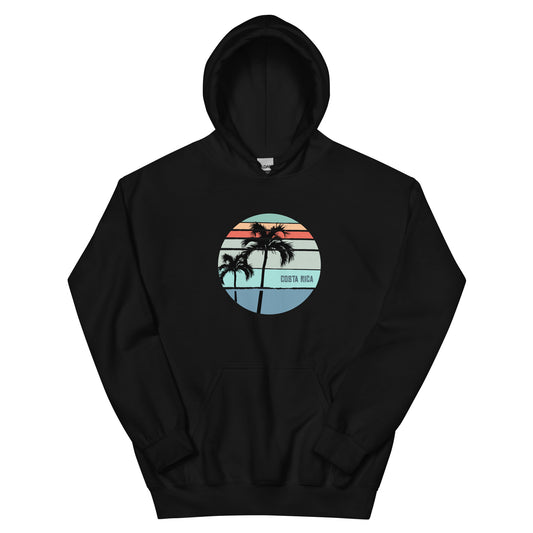 Cool Costa Rica Palm Tree Vacation Souvenir Artistic Unisex Hoodie Top Swearshirt