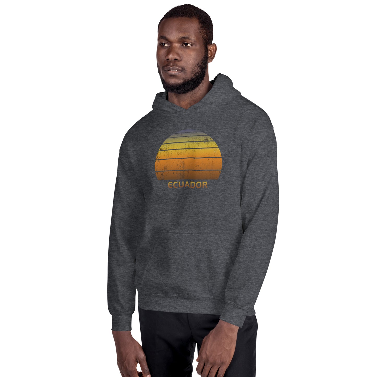 Retro Ecuador Vintage Sunset Vacation Souvenir Unisex Hoodie Top Sweatshirt