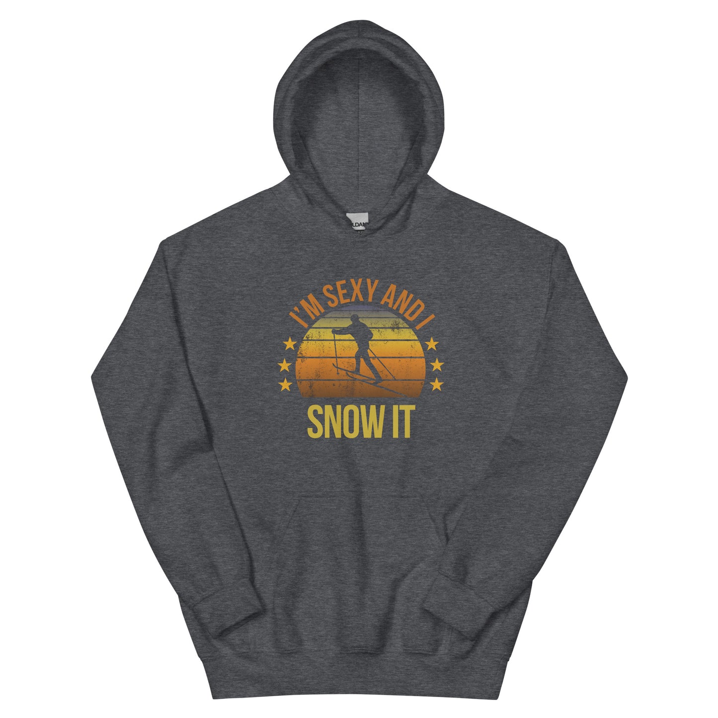 Funny Cross Country Skiing Fan Skier Ski Lover Quote Joke Sarcastic Unisex Hoodie Top Sweatshirt