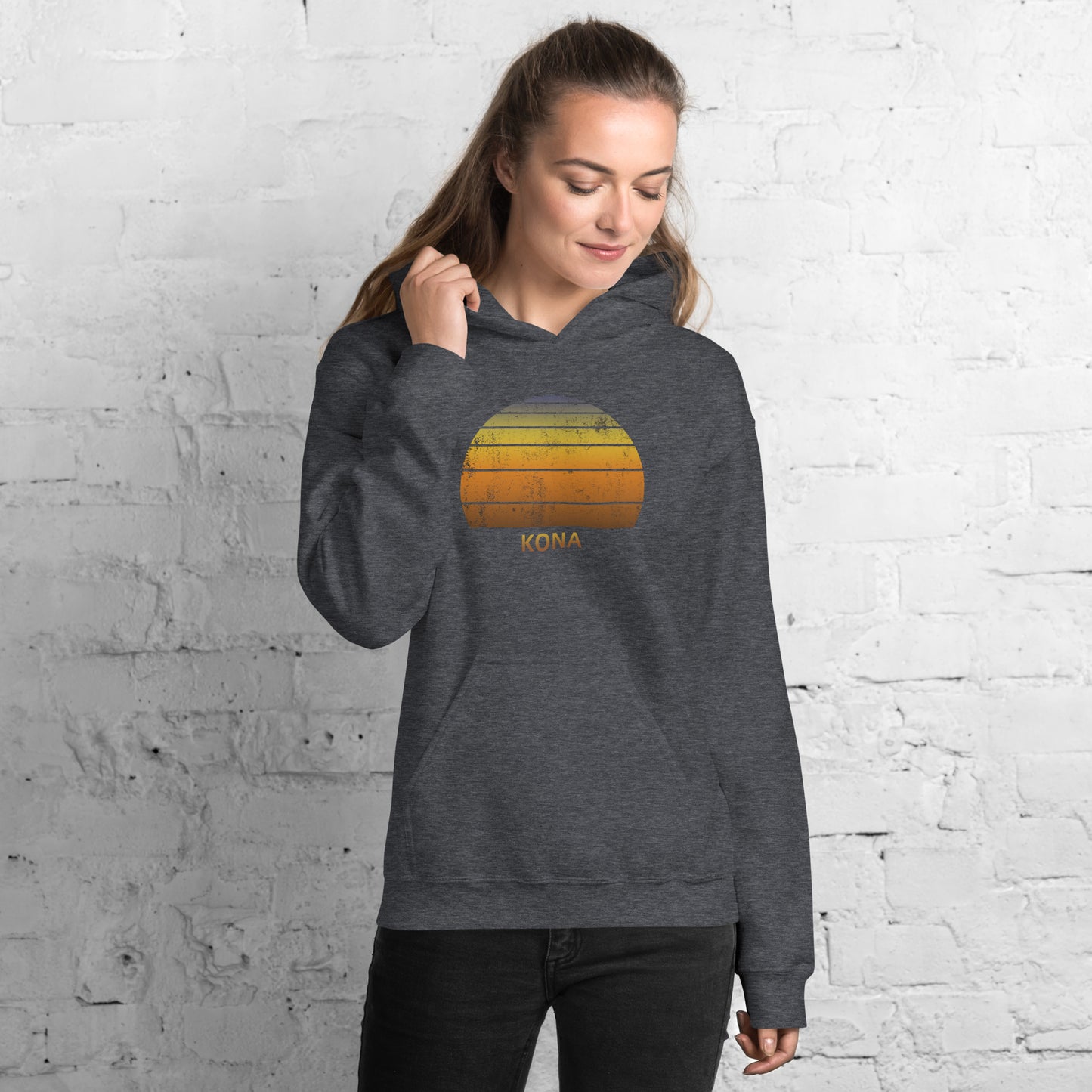 Retro Kona Big Island Hawaii Vintage Sunset Vacation Souvenir