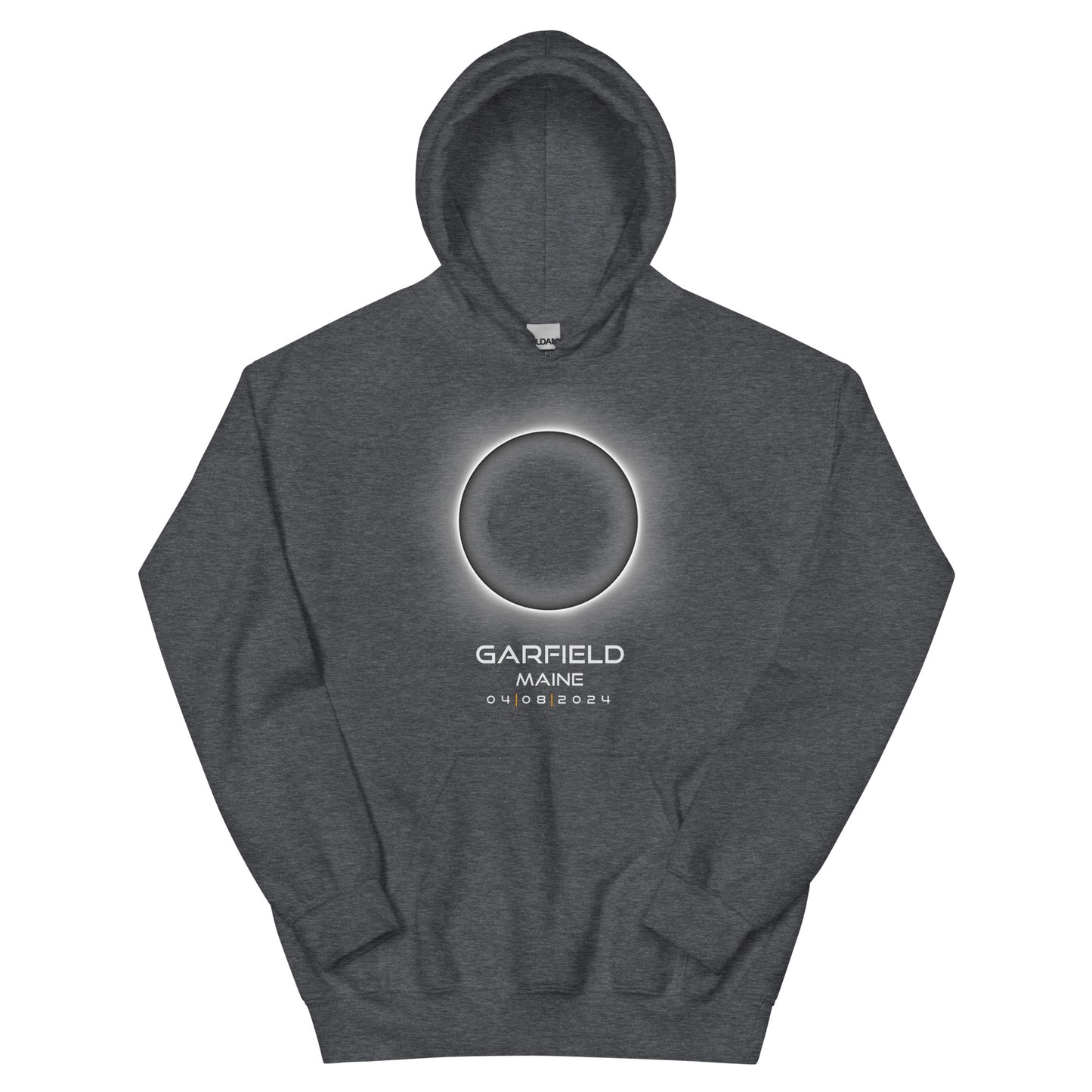 2024 Garfield Maine Eclipse Souvenir Memento April 8 Solar Unisex Hoodie Top Sweatshirt