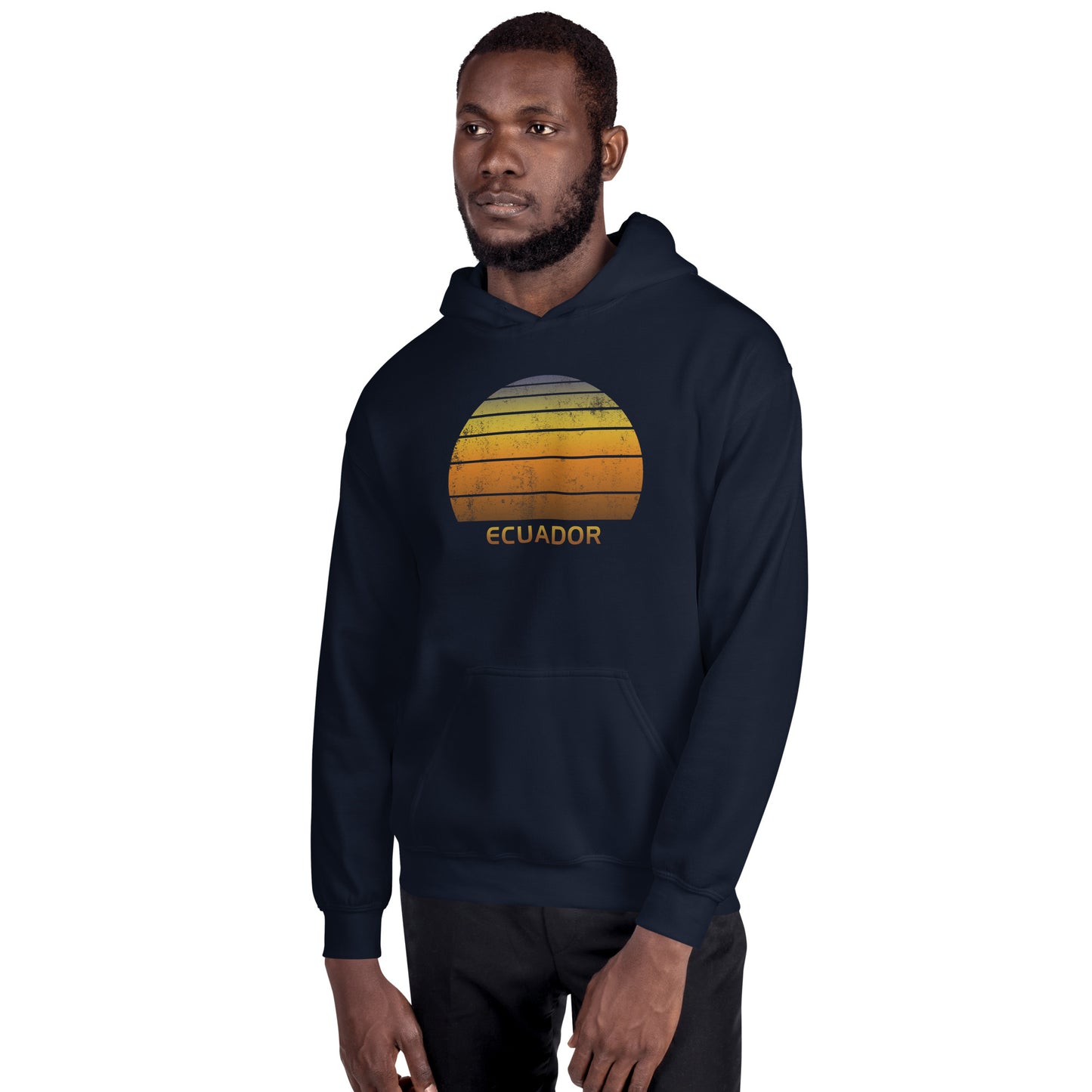 Retro Ecuador Vintage Sunset Vacation Souvenir Unisex Hoodie Top Sweatshirt