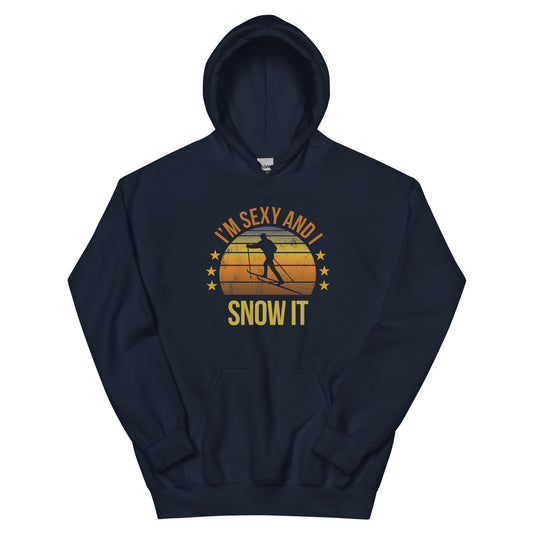 Funny Cross Country Skiing Fan Skier Ski Lover Quote Joke Sarcastic Unisex Hoodie Top Sweatshirt