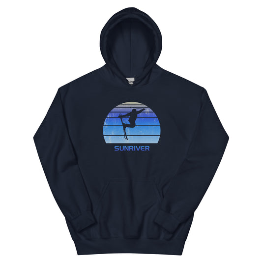 Retro Sunriver Ski Fan Skiing Vintage Unisex Hoodie Top Sweatshirt
