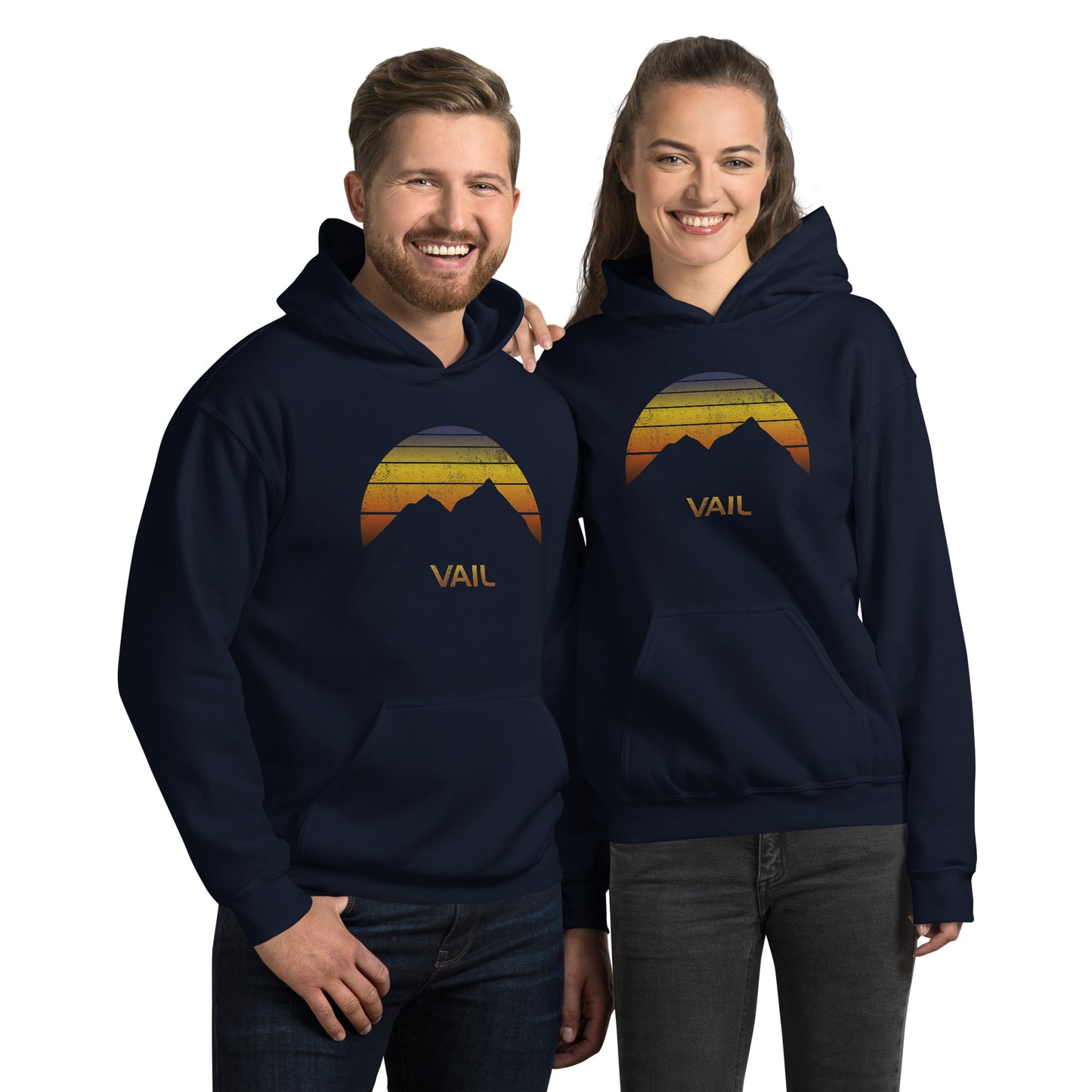 Retro Vail Colorado Ski Snowboard Skier Fan Retro Unisex Hoodie Top Sweatshirt