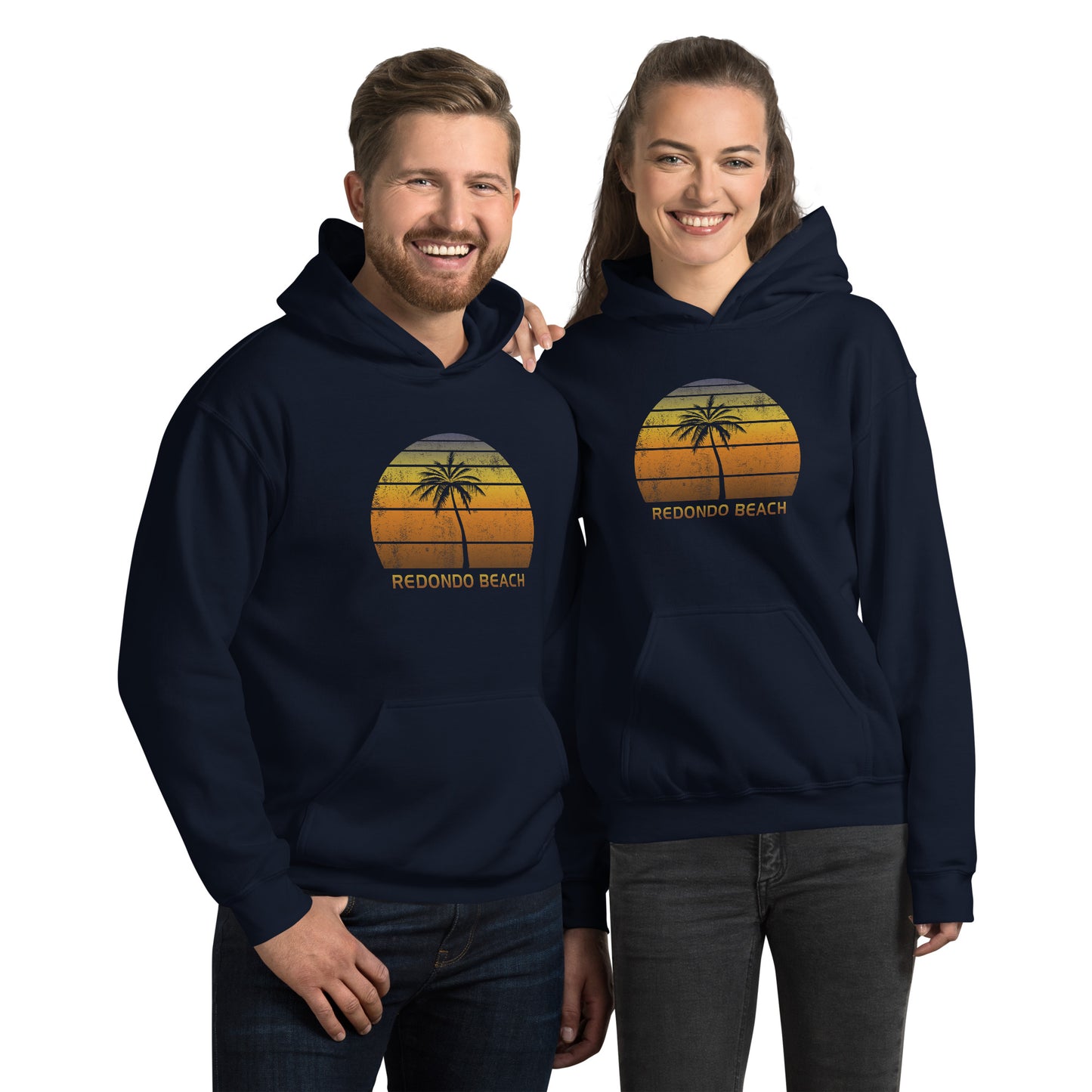 Retro Redondo Beach California Sunset Vacation Souvenir Unisex Hoodie Top Sweatshirt