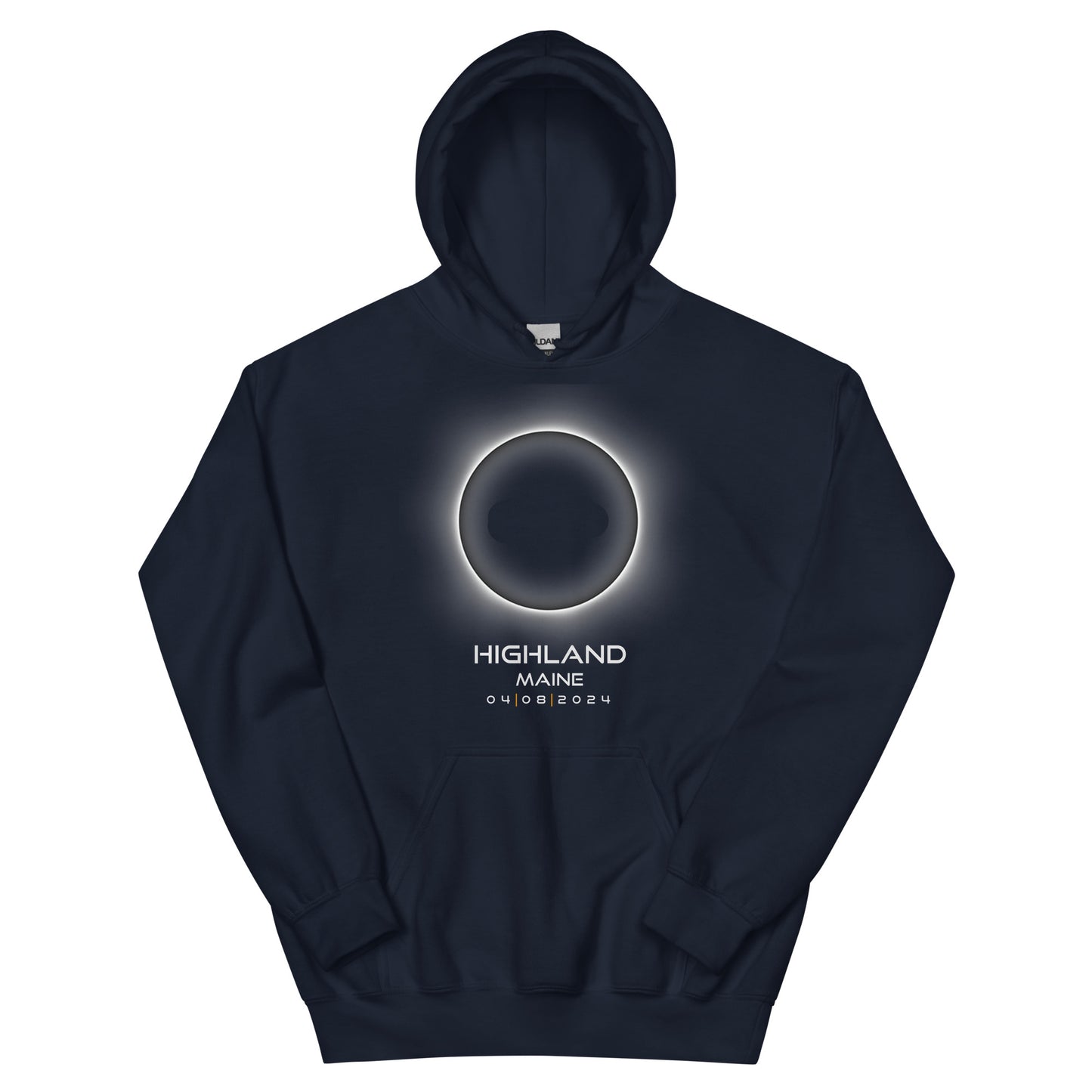 2024 Highland Maine Eclipse Souvenir Memento April 8 Solar Unisex Hoodie Top Sweatshirt