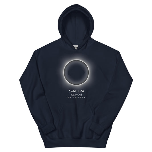 2024 Salem Illinois Eclipse Souvenir Memento April 8 Solar Unisex Hoodie Top Sweatshirt