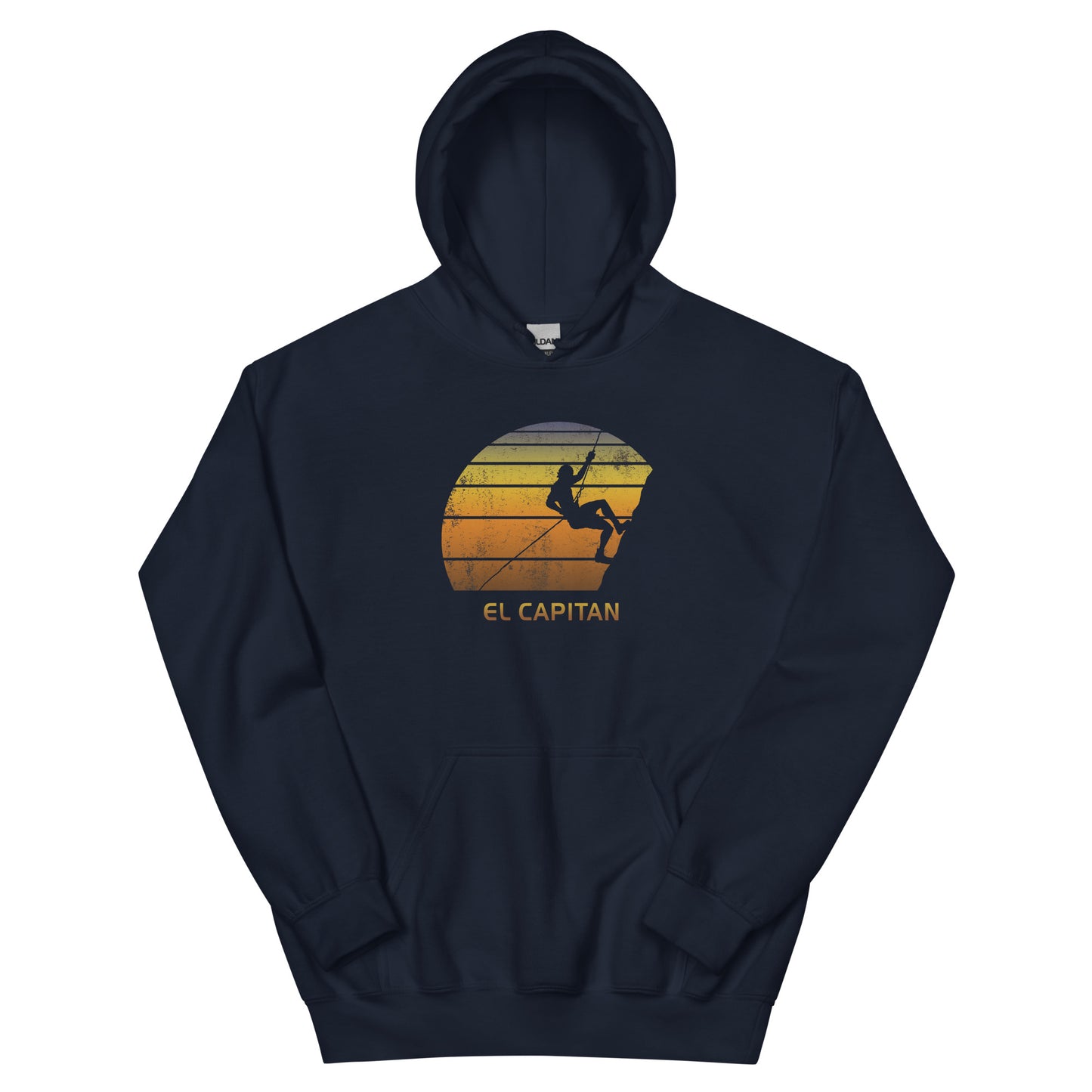 Retro El Capitan Yosemite California Rock Climbing Fan Bouldering Climber Unisex Hoodie Top Sweatshirt