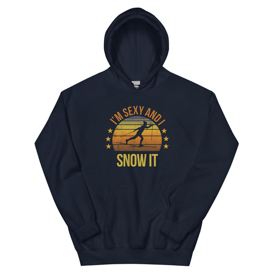 Funny Cross Country Unisex Hoodie Top Sweatshirt Female Skiing Fan Skier Ski Lover Quote Joke