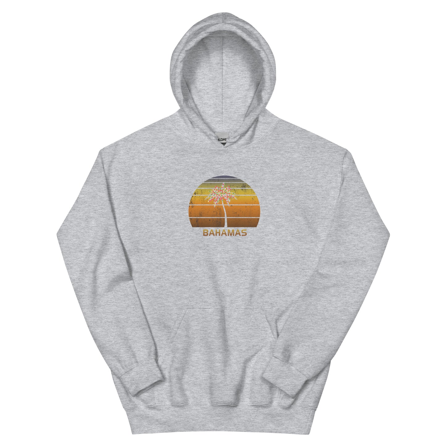 Retro Bahamas Christmas Family Vacation Souvenir Sunset Unisex Hoodie Top Sweatshirt