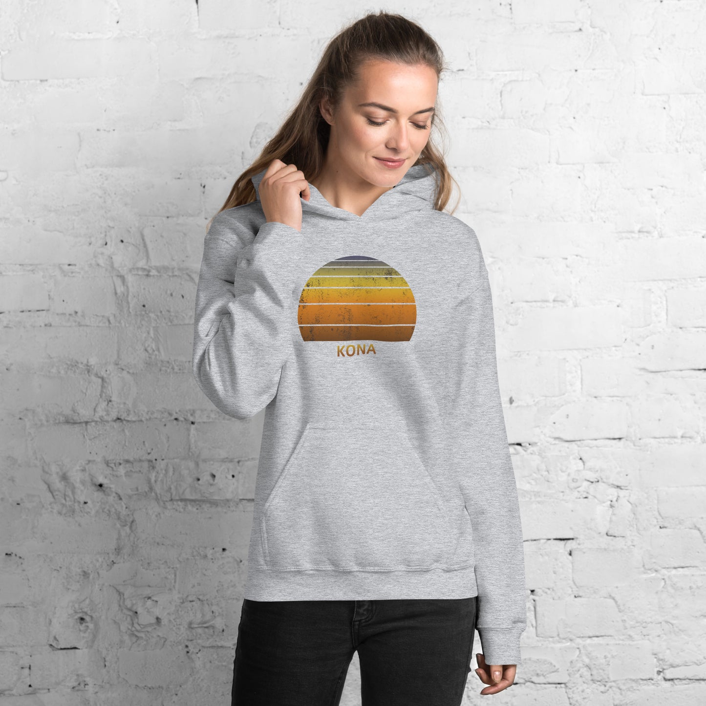 Retro Kona Big Island Hawaii Vintage Sunset Vacation Souvenir