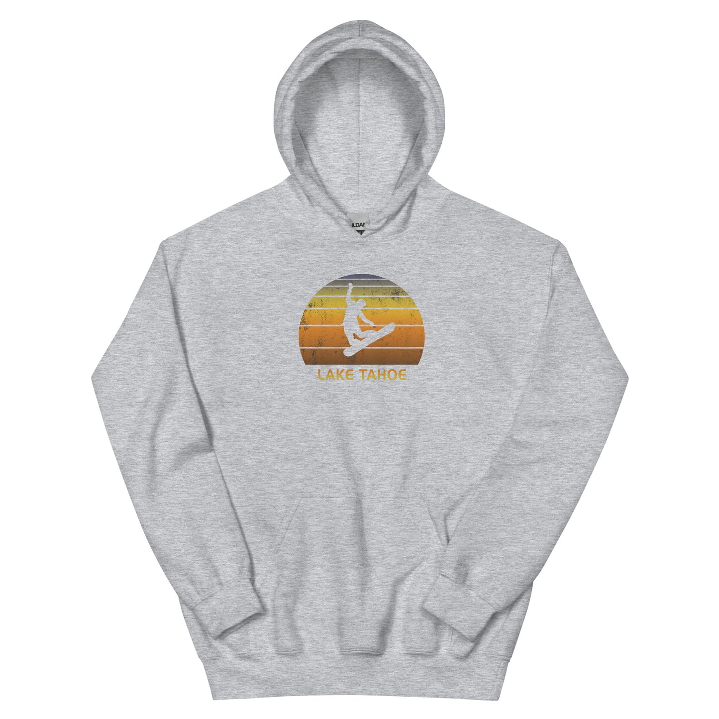 Retro Lake Tahoe California Snowboarding Fan Snowboarder Unisex Hoodie Top Sweatshirt