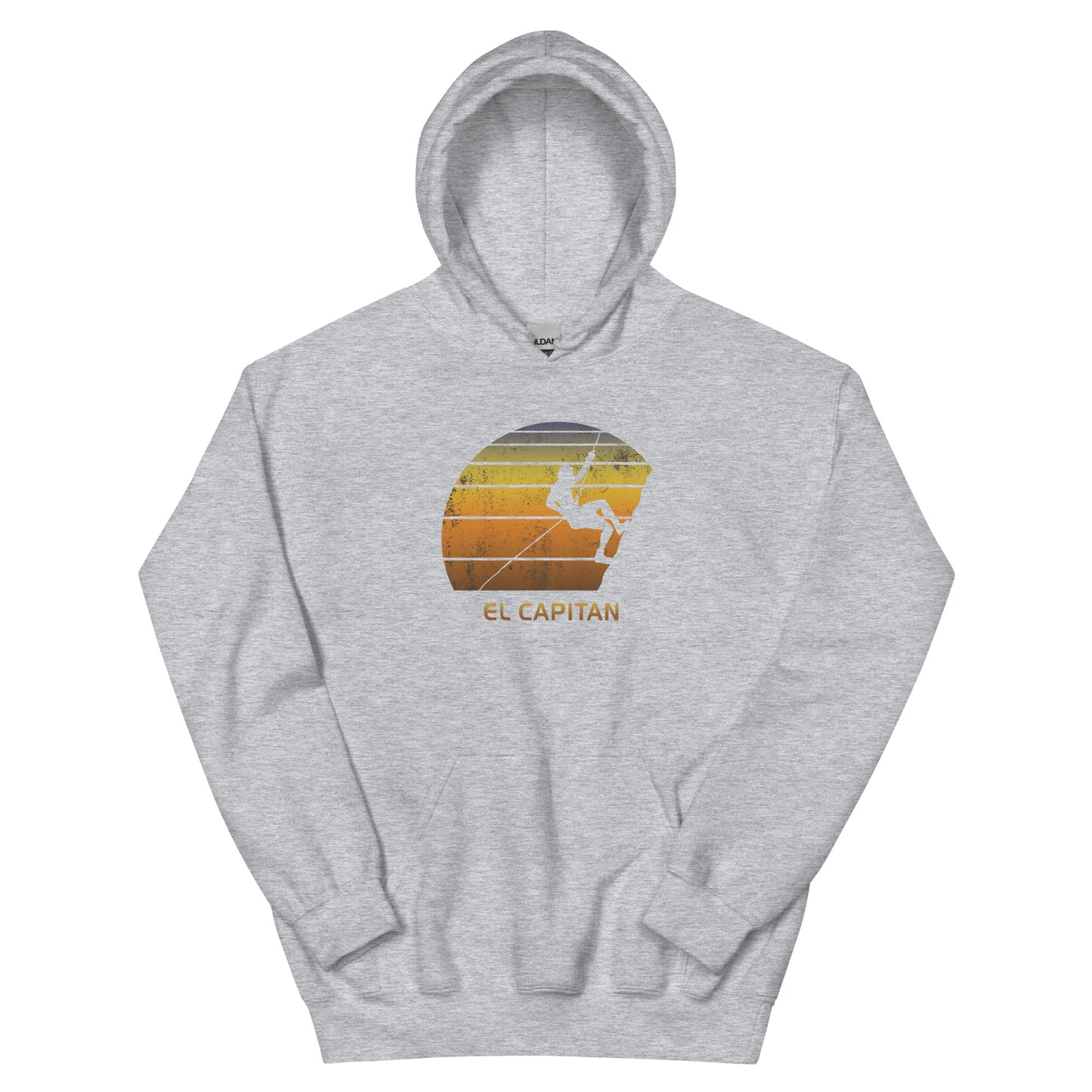 Retro El Capitan Yosemite California Rock Climbing Fan Bouldering Climber Unisex Hoodie Top Sweatshirt