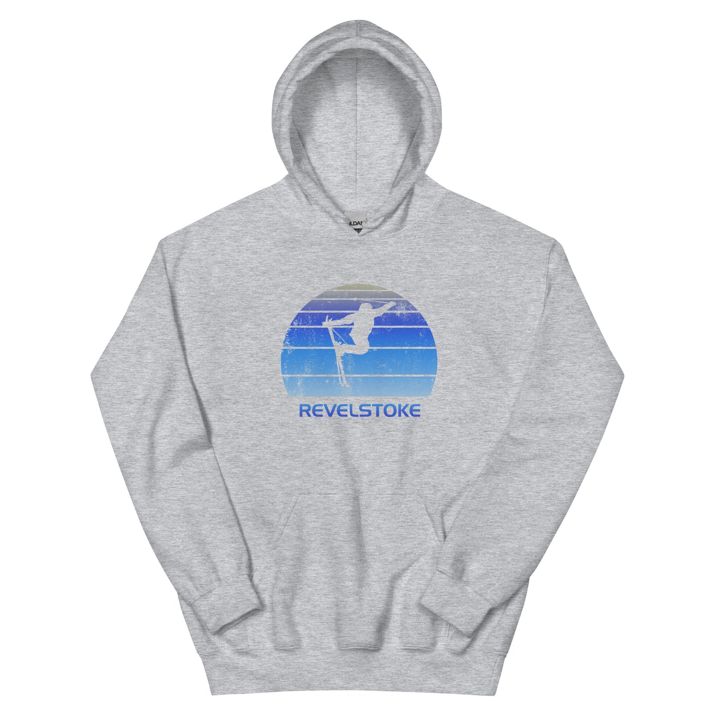 Retro Revelstoke Canada Ski Fan Skier Gift Skiing Vintage Cool Unisex Hoodie Top Sweatshirt