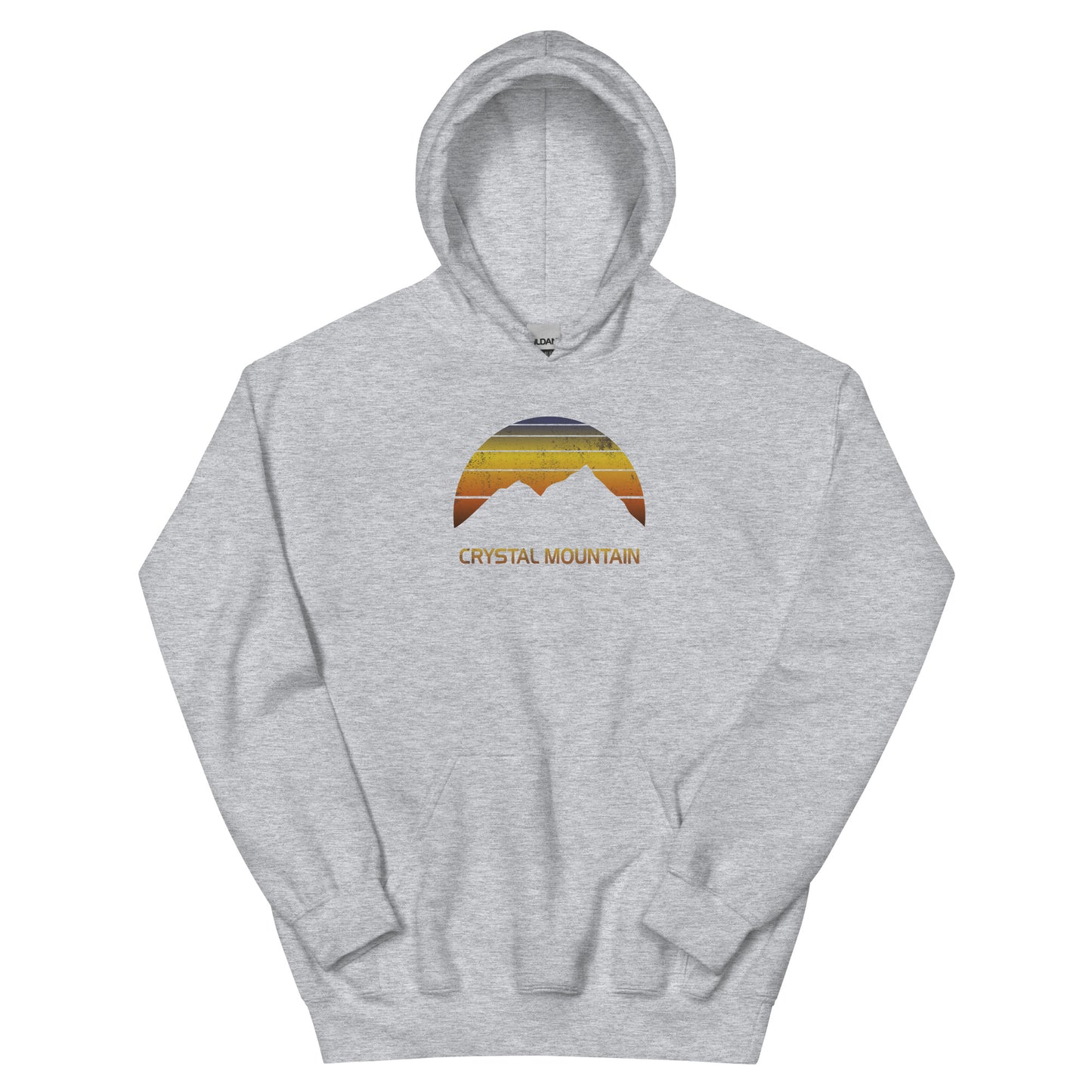 Retro Crystal Mountain Gift Unisex Hoodie Top Sweatshirt