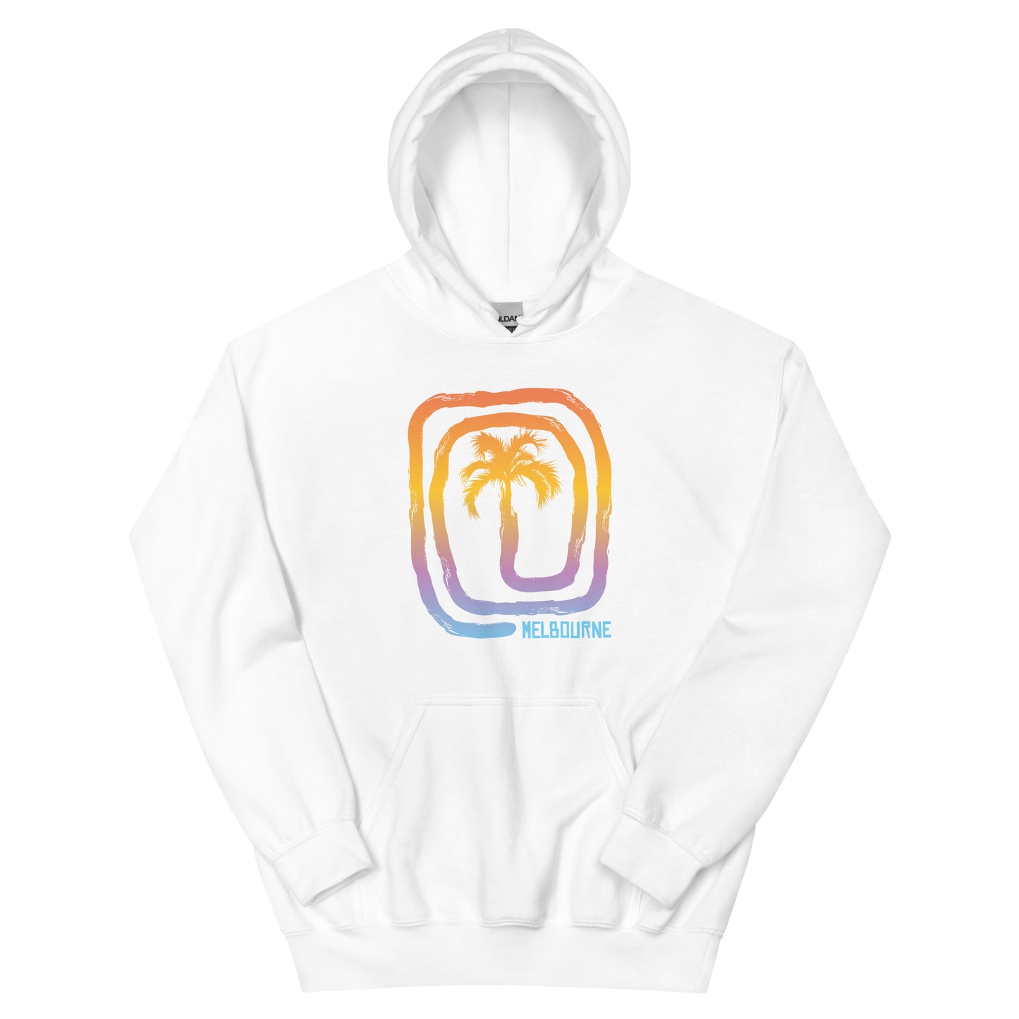 Cool Melbourne Australia Palm Tree Souvenir Vacation Unisex Hoodie Top Sweatshirt