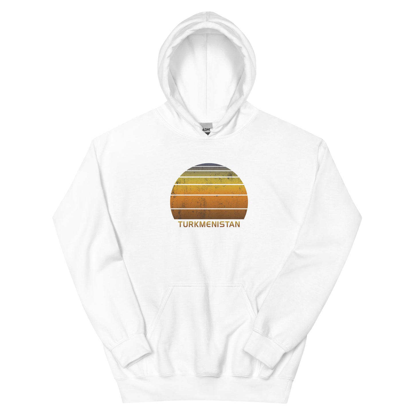 Retro Turkmenistan Sunset Native Vacation Souvenir Stylish Unisex Hoodie Top Sweatshirt