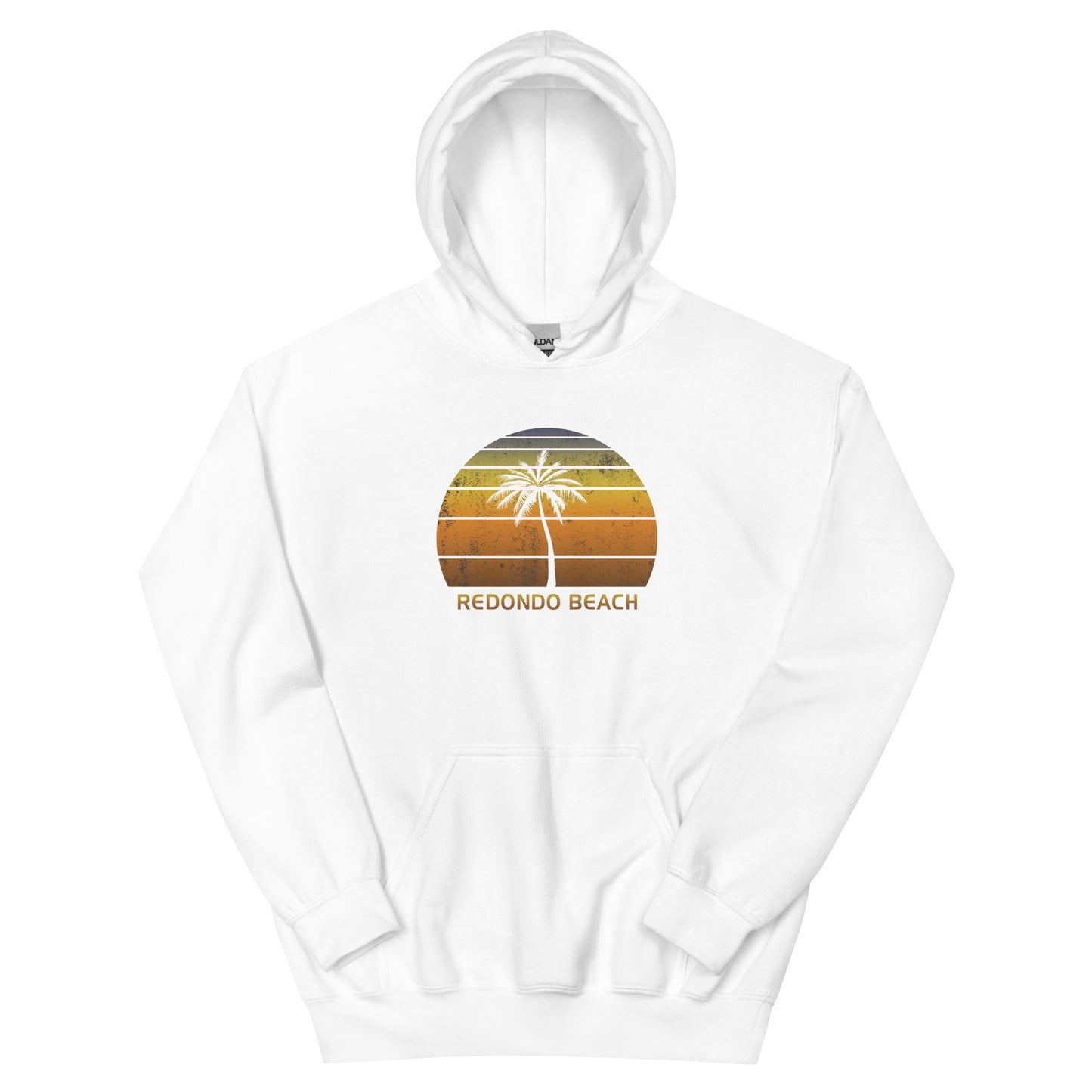 Retro Redondo Beach California Sunset Vacation Souvenir Unisex Hoodie Top Sweatshirt