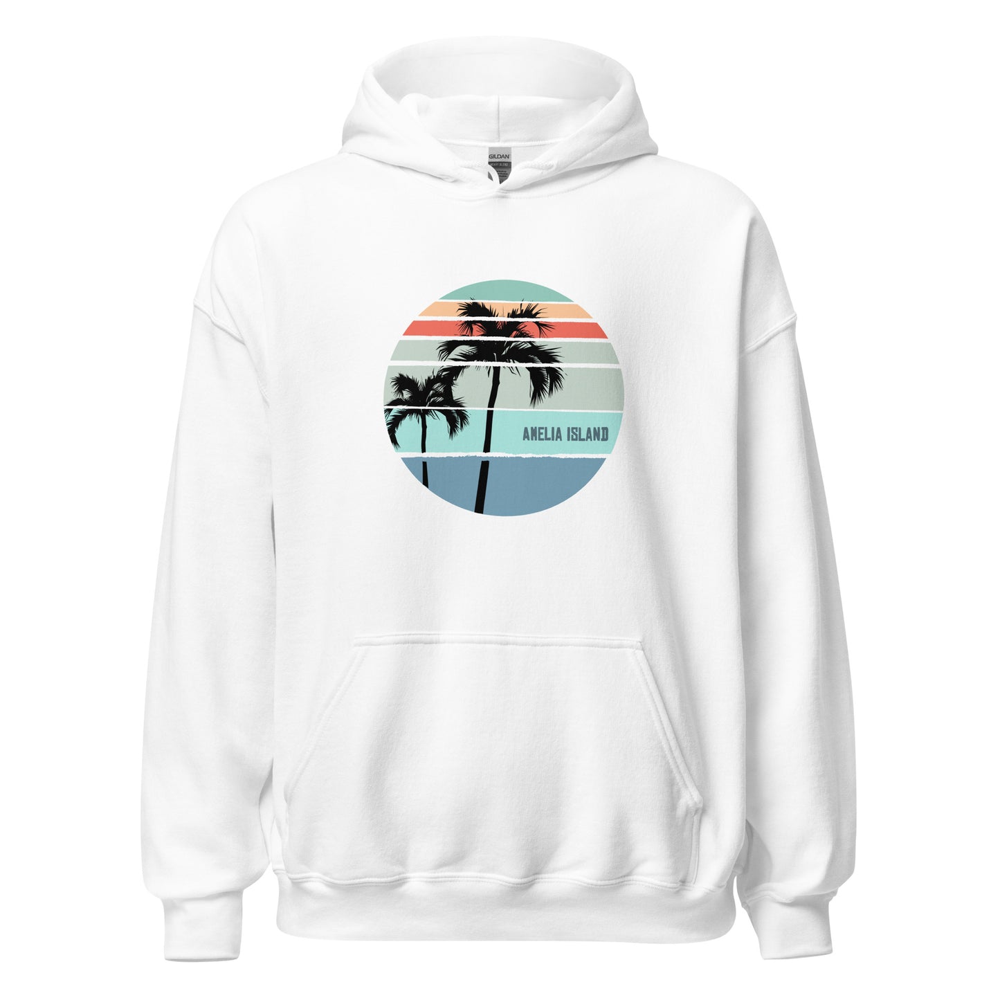 Amelia Island Florida Artistic Vacation Souvenir Unisex Hoodie Top Sweatshirt