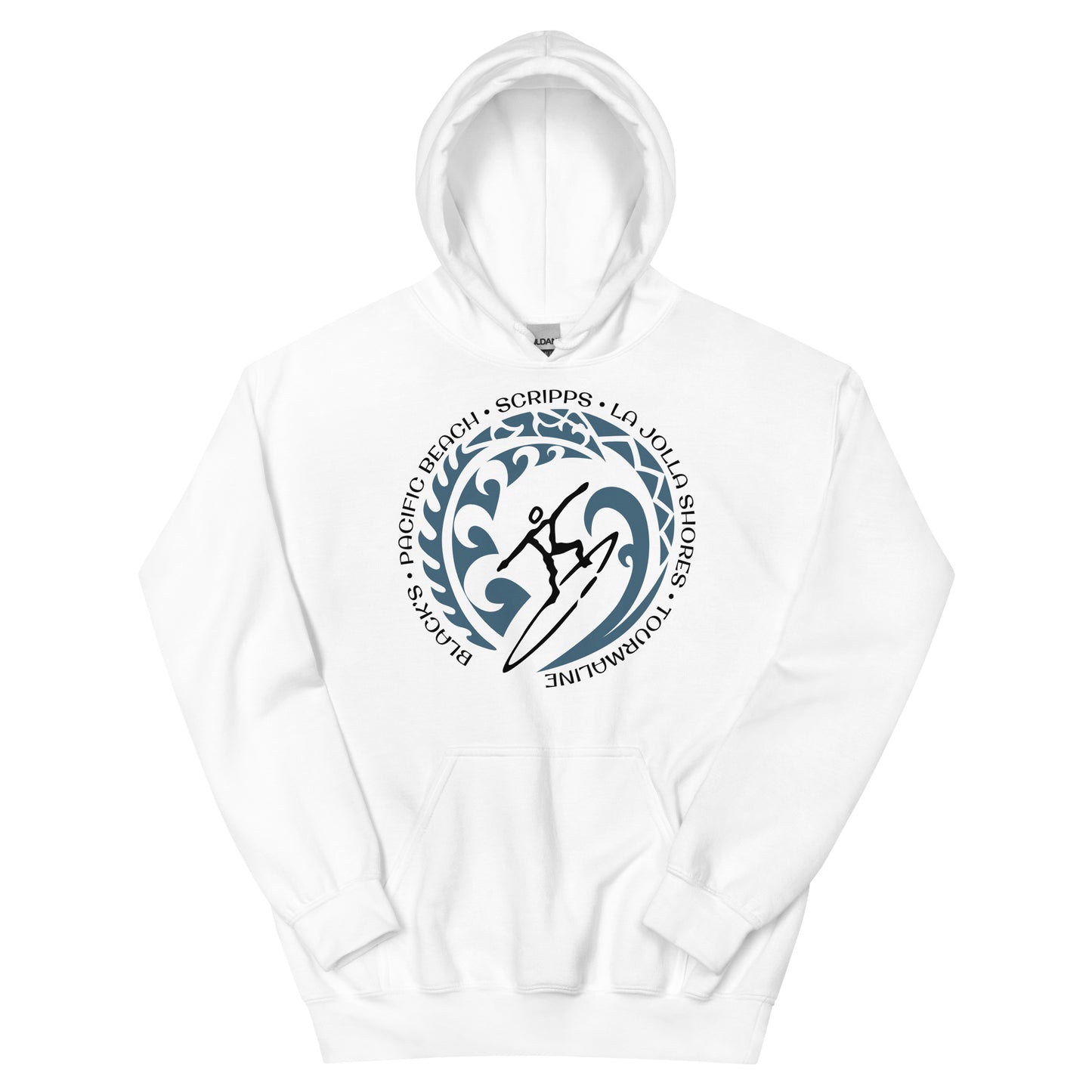 San Diego California Unisex Hoodie Top Sweatshirt Vintage Surfing Fan Lover