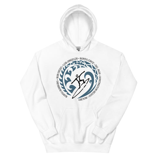 California Socal Unisex Hoodie Top Sweatshirt Vintage Surfing Fan Lover