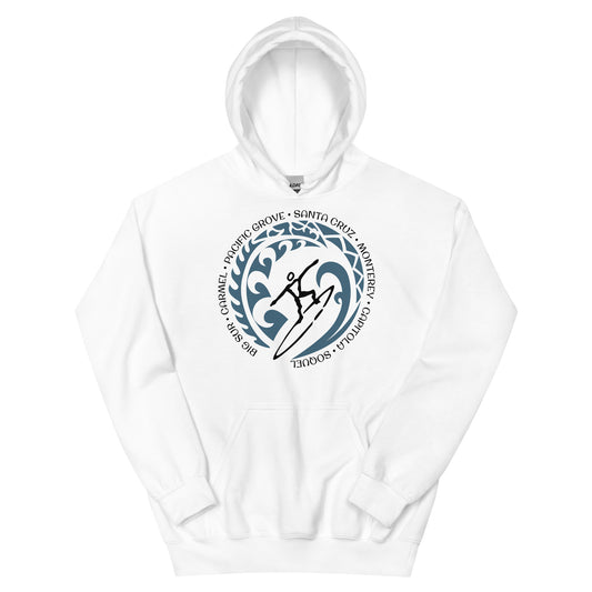 Carmel Santa Cruz California Unisex Hoodie Top Sweatshirt Vintage Surfing Fan Lover