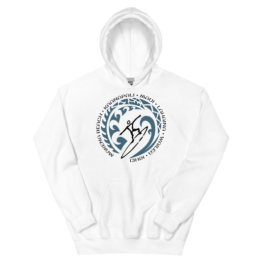 Maui Hawaii Hawaiian Unisex Hoodie Top Sweatshirt Vintage Surfing Fan Lover