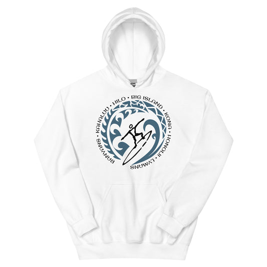 Big island Hawaii Hawaiian Unisex Hoodie Top Sweatshirt Vintage Surfing Fan Lover