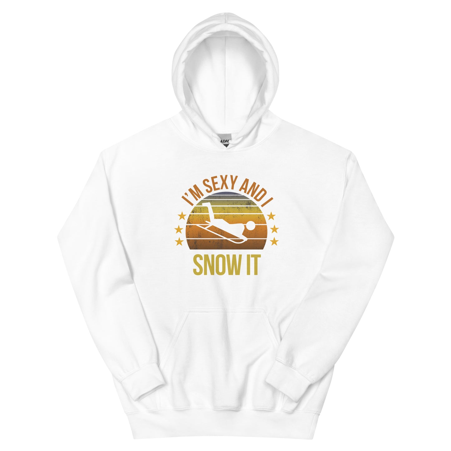 Funny Sledding Fan Sled Snow Quote Joke Sarcastic Phrase Unisex Hoodie Top Sweatshirt