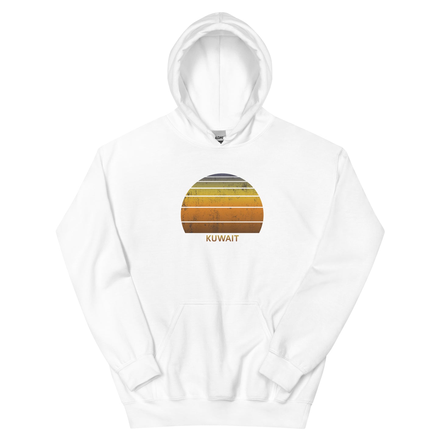 Retro Kuwait Sunset Vintage Native Vacation Souvenir Stylish Unisex Hoodie Top Sweatshirt