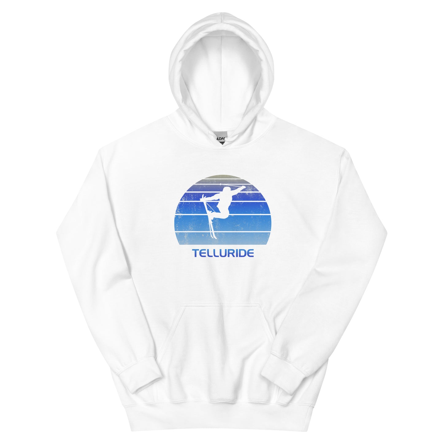 Retro Telluride Colorado Ski Fan Skier Gift Skiing Vintage Cool Unisex Hoodie Top Sweatshirt