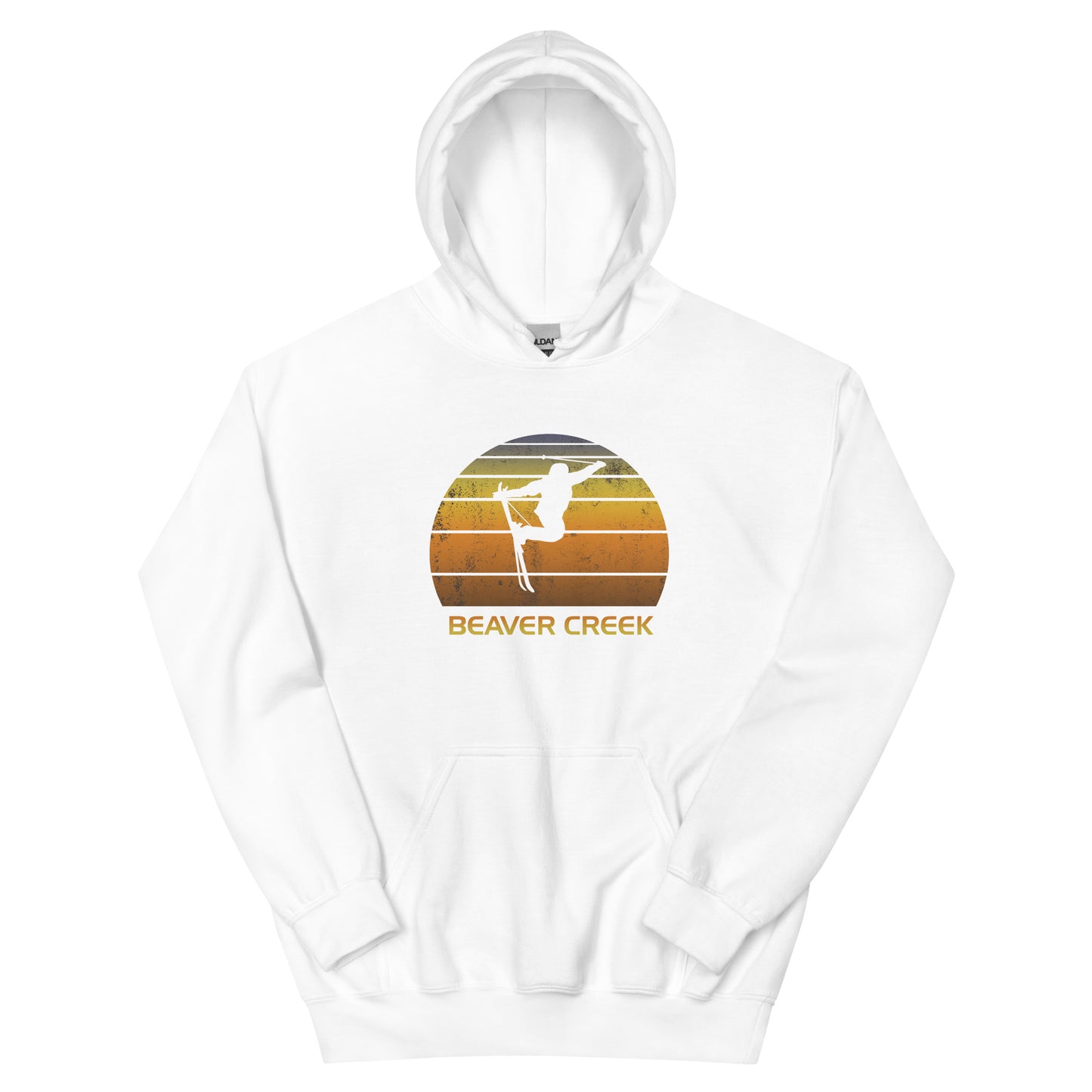 Retro Beaver Creek Colorado Ski Fan Skier Gift Skiing Sunset Vintage Sunrise Unisex Hoodie Top Sweatshirt