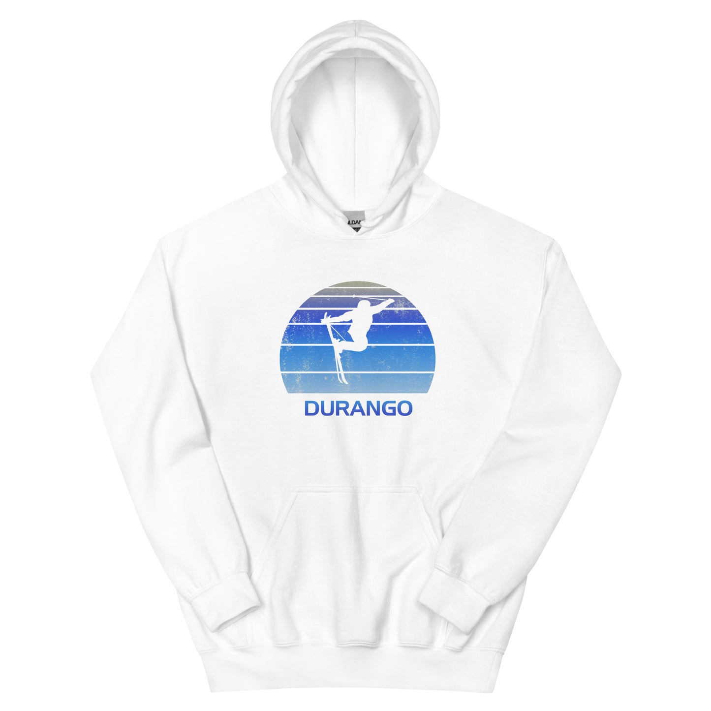 Retro Durango Colorado Ski Fan Skier Gift Skiing Vintage Cool Unisex Hoodie Top Sweatshirt