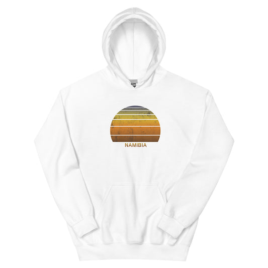 Retro Namibia Unisex Hoodie Top Sweatshirt Sunset Vintage Native African Vacation Souvenir