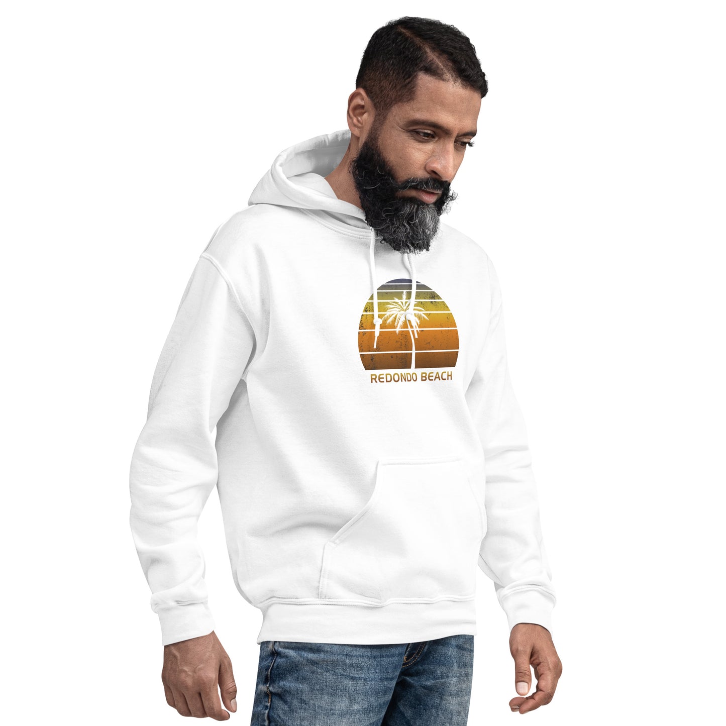 Retro Redondo Beach California Sunset Vacation Souvenir Unisex Hoodie Top Sweatshirt