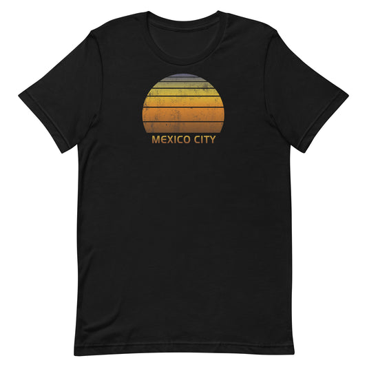 Retro Mexico City Mexico Vintage Sunset Vacation Souvenir Unisex T-Shirt