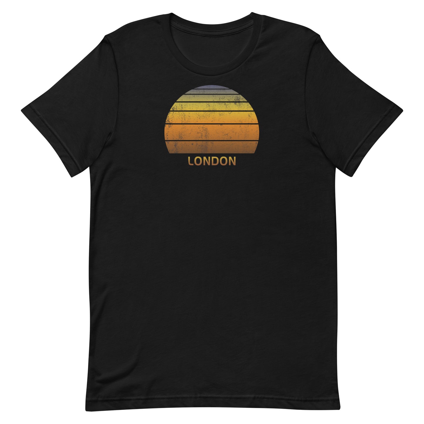 Retro London United Kingdom Vintage Sunset Vacation Souvenir Unisex T-Shirt
